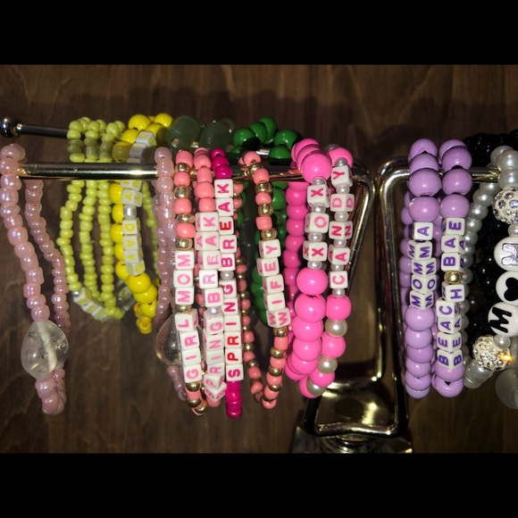 Spring Break stackable Bracelet PINK - Picture 4 of 5
